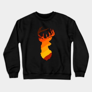 8-Bit Pixel Deer Hunting Crewneck Sweatshirt